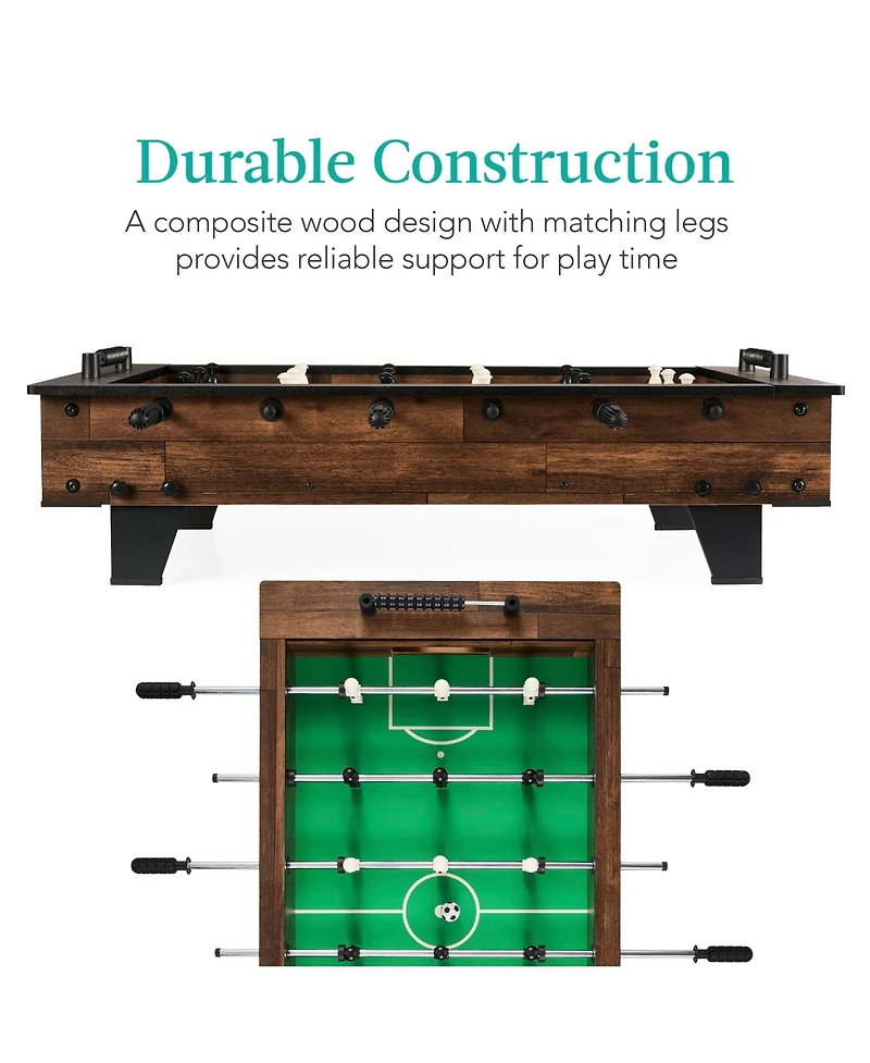 Best Choice Products 40in Tabletop Foosball Table, Arcade Table Soccer for Home, Game Room w/ 2 Balls
