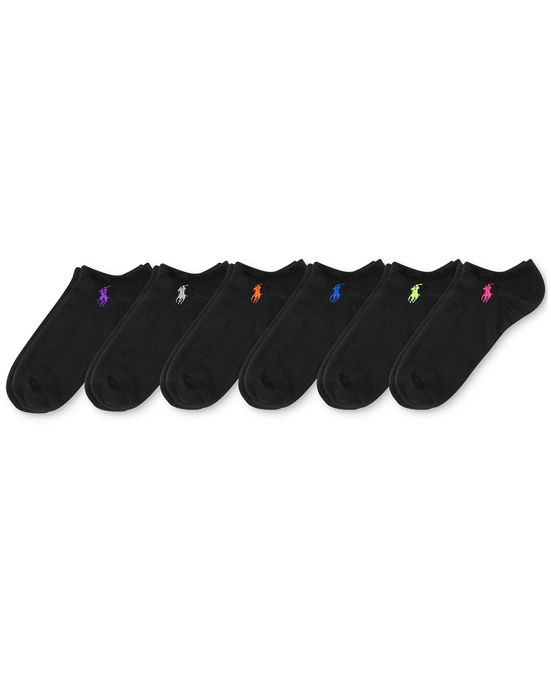 Polo Ralph Lauren Women's 6-Pk. Flat Knit Low-Cut Socks