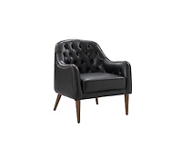 Casio 28.5" Wide Genuine Leather Barrel chair