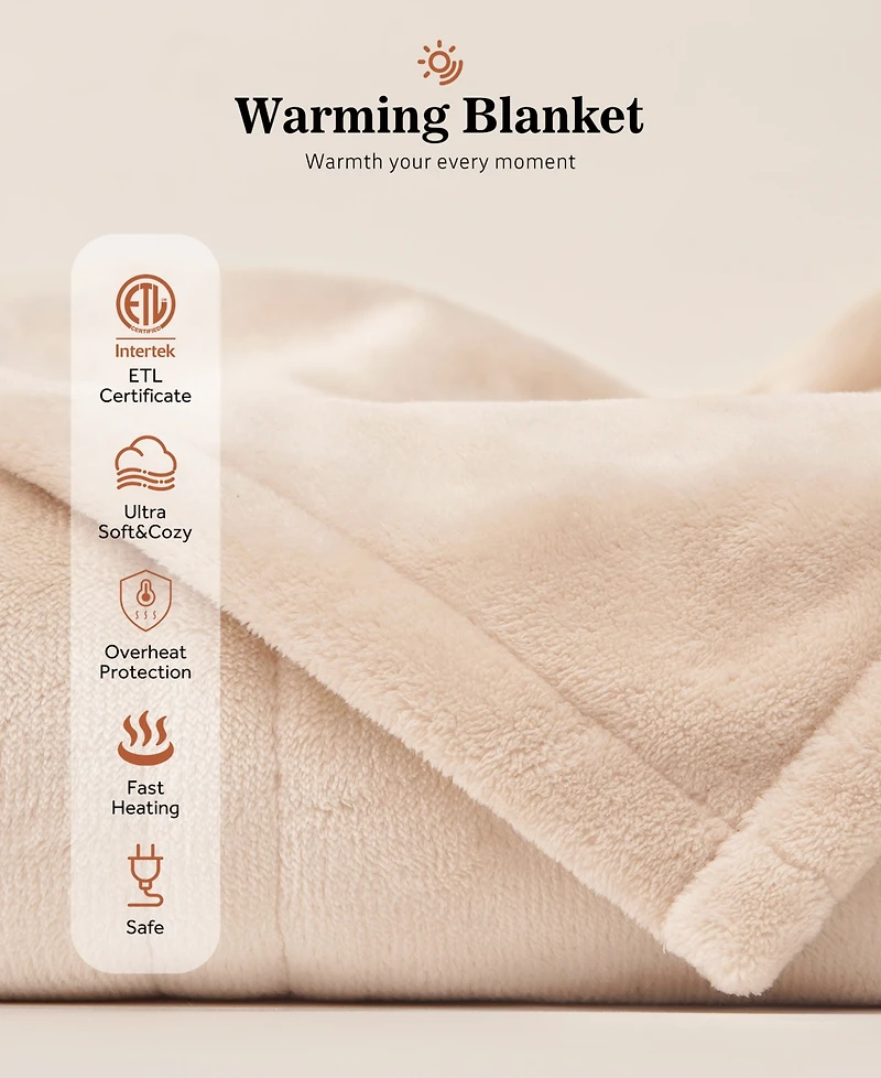Sealy Heated Flannel Throw, 50" x 60"