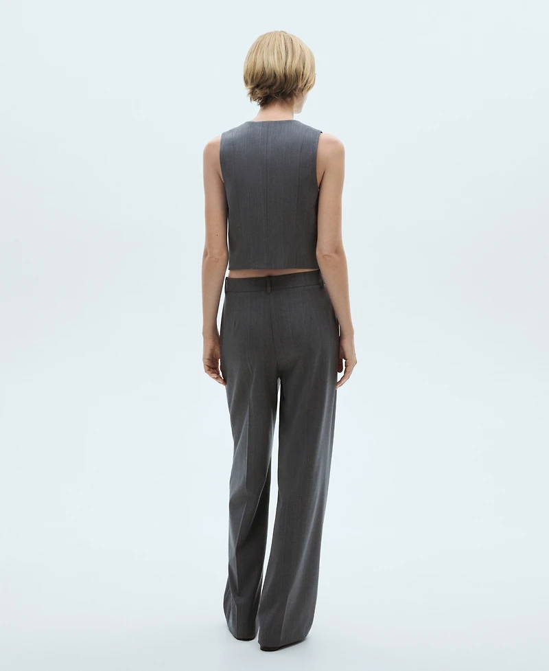 Mango Women's Pinstripe Suit Pants