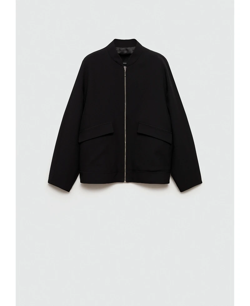 Mango Women's Oversized Bomber Jacket