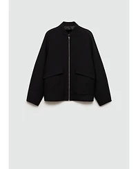 Mango Women's Oversized Bomber Jacket