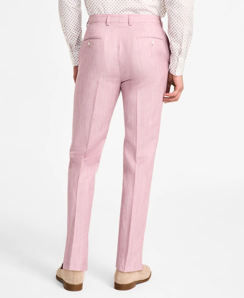 Michael Kors Men's Classic Fit Pink Suit Separates Pant