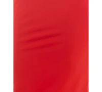 Crystal Doll Juniors' Straight-Neck Sleeveless Midi Dress