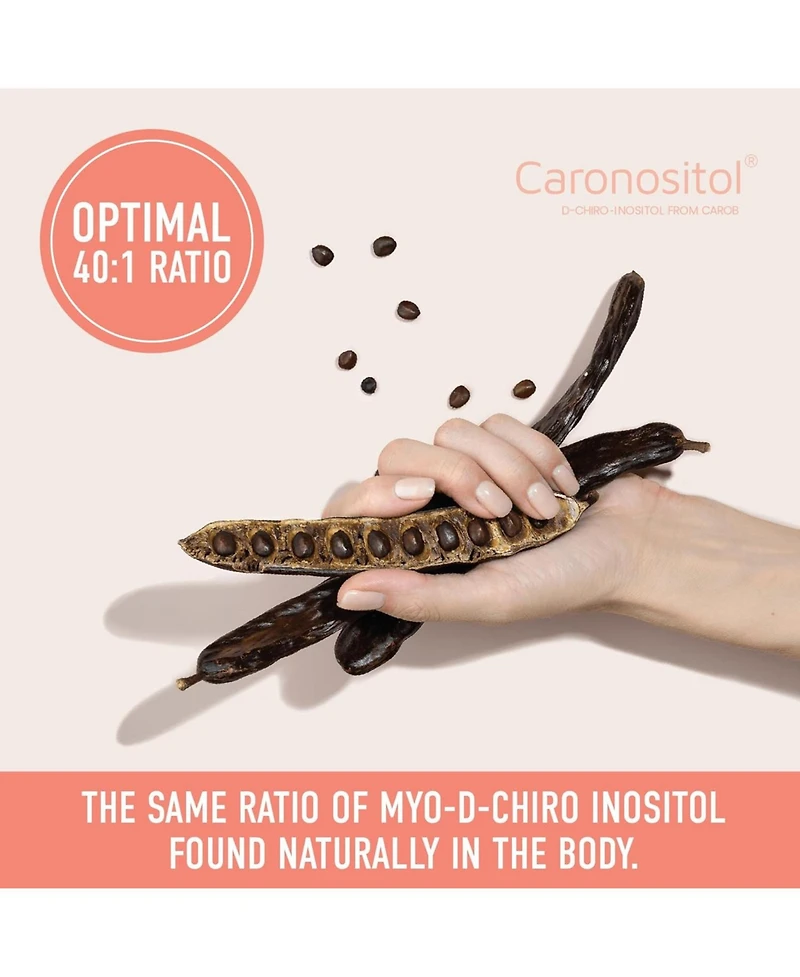 Myo-Inositol & D-Chiro Inositol for Women's Hormone Balance, Ideal 40:1 Ratio, Menstrual Cycle & Ovarian Health Support Supplement, SMNutrition, 120ct