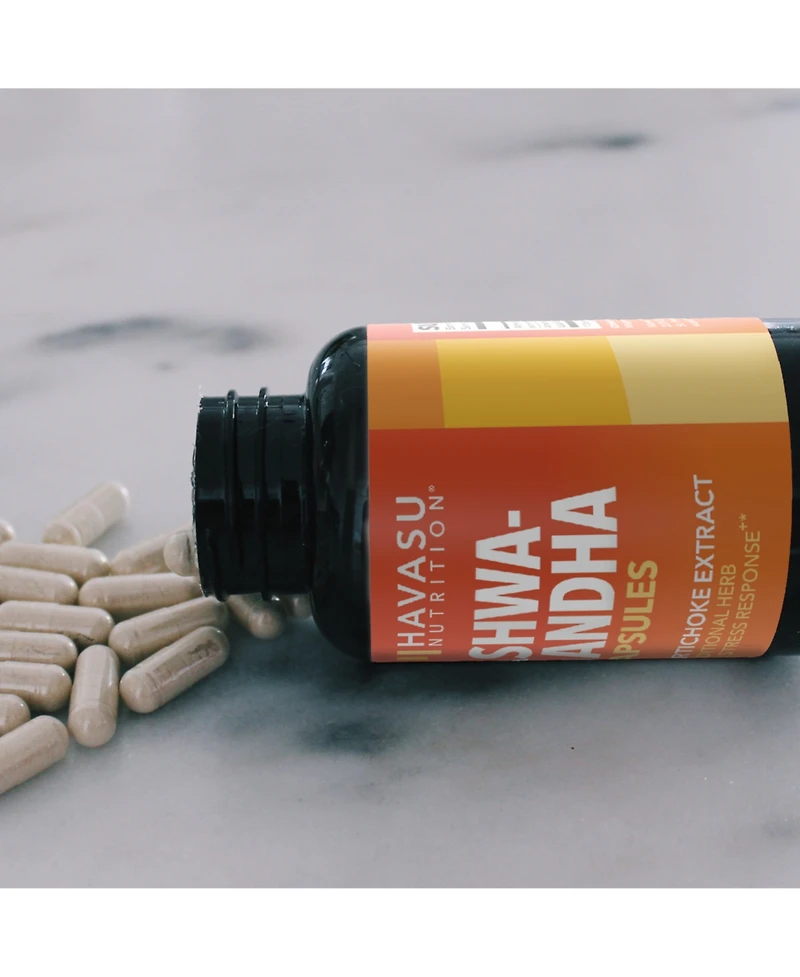 Ashwagandha Pills, Ashwagandha Capsules for Stress Relief, Havasu Nutrition, 90ct