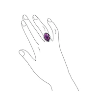 Bling Jewelry Large Dome Oval Cabochon Bezel Leaf Set Blue Purple Natural Turquoise Western Statement Ring Oxidized .925 Sterling Silver