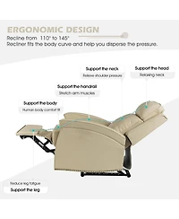Damian Genuine Leather Power Recliner