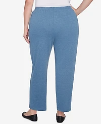 Alfred Dunner Plus Casual Fridays French Terry Knit Average Length Pants