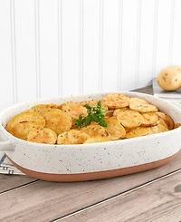 Denmark Tools for Cooks Speckled Stoneware 2.4-Qt. Oval Baker