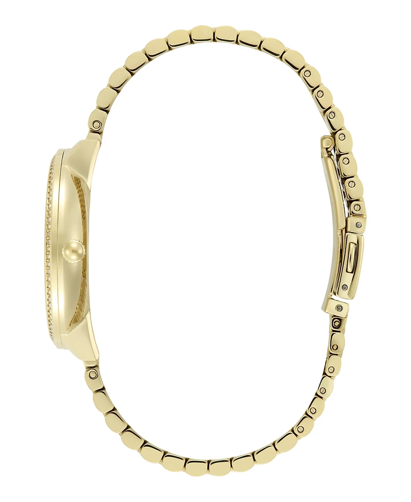 Olivia Burton Women's Ice Burst Gold-Tone Stainless Steel Bracelet Watch 35mm
