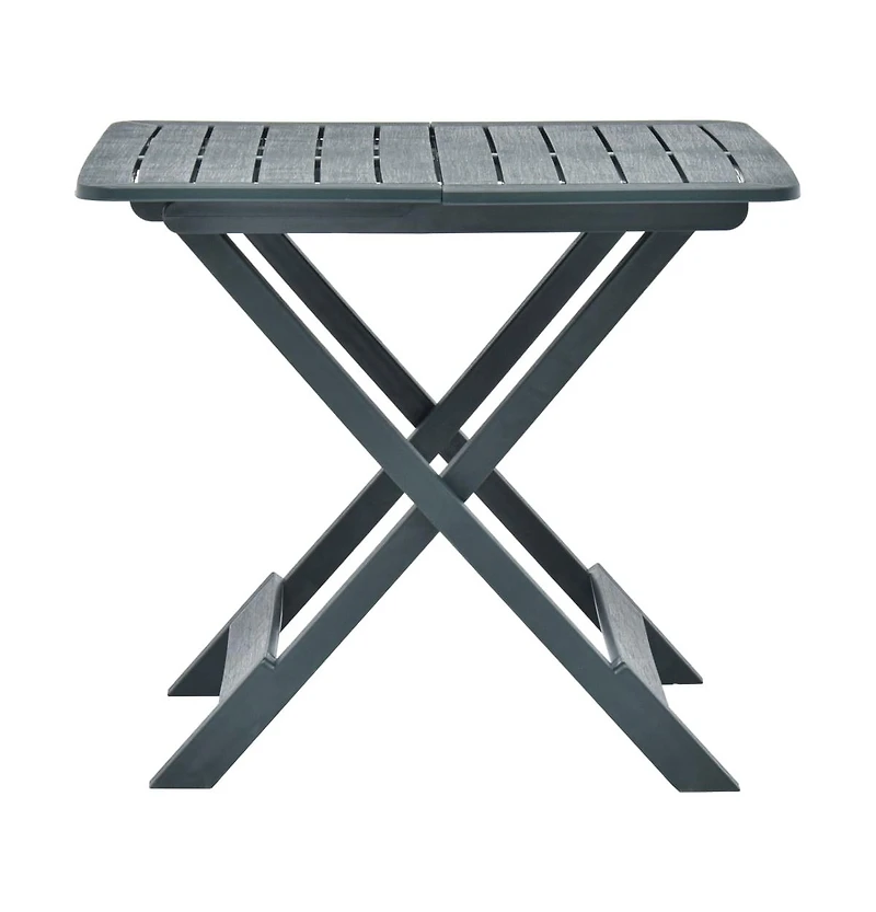 vidaXL Folding Patio Table Green 31.1"x28.3"x27.6" Plastic