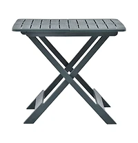 vidaXL Folding Patio Table Green 31.1"x28.3"x27.6" Plastic