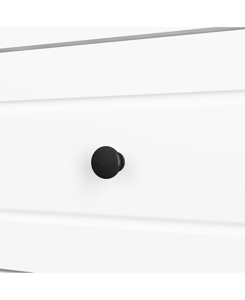 Famapy White 10-Shelf Accent Bookcase with Glass Doors, Led Lights