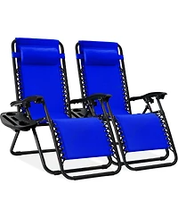 Best Choice Products Set of 2 Zero Gravity Lounge Chair Recliners for Patio