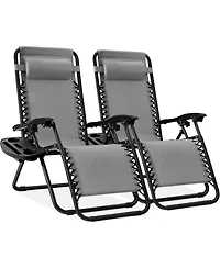 Best Choice Products Set of 2 Zero Gravity Lounge Chair Recliners for Patio