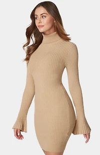 Bebe Women's Turtleneck Sweater Dress