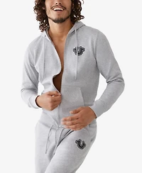 True Religion Men's Core Zip-Front Logo Hoodie