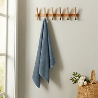 Linery & Co. Quick-Drying Cotton Diamond Waffle Textured -Piece Bath Towel Set