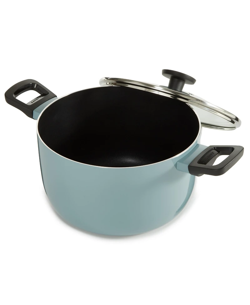 BergHOFF Sage Nonstick Aluminum Stockpot 9.5", 5.9qt. With Glass Lid