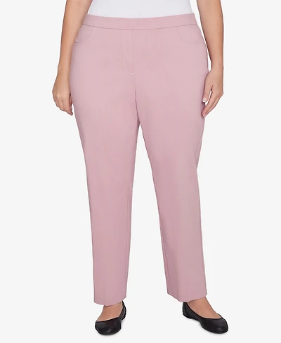 Alfred Dunner Plus Size Telluride Millennium Faux Fly Front Average Length Pants