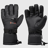 Alpine Swiss Men's Waterproof Snow Gloves Zipper Pockets Winter Sport Mittens