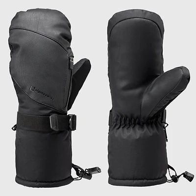 Alpine Swiss Men's Waterproof Snow Gloves Zipper Pockets Winter Sport Mittens