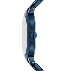 A|X Armani Exchange Women's Quartz Two-Hand Blue Stainless Steel Watch 36mm