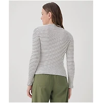 Pact Women's Organic Cotton Favorite Rib Mockneck Top