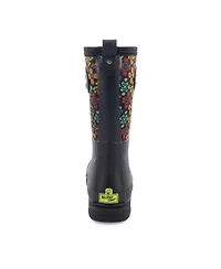 Womens Jewel Neoprene Faux Fur Mid Cold Weather Boot