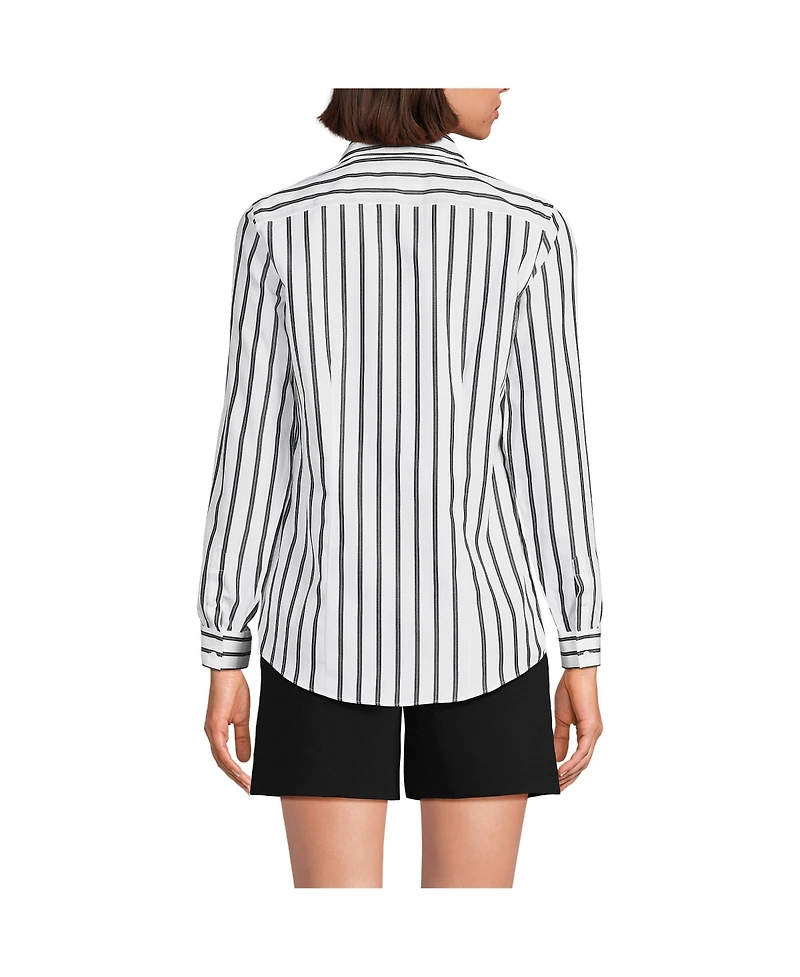 Lands' End Women's No Iron Button Front Shirt