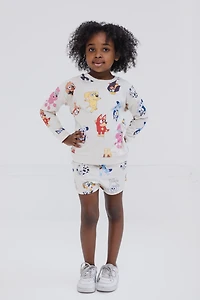 Bluey Girls French Terry Sweatshirt and Shorts