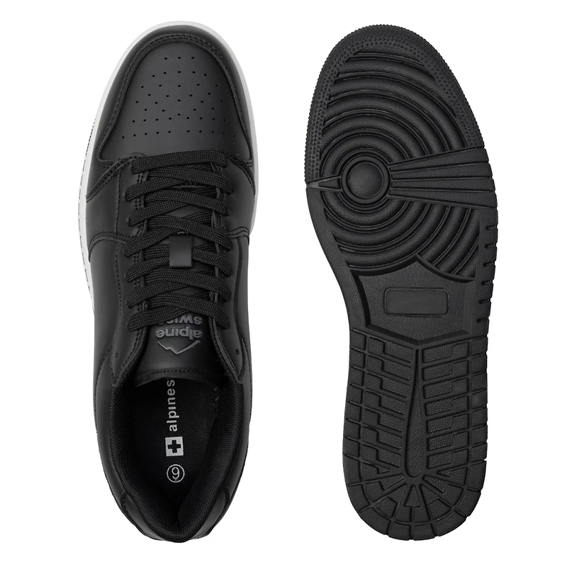 Alpine Swiss Men's Nate Fashion Sneakers Casual Low Top Comfortable Tennis Shoes