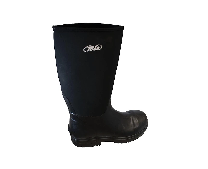 Tecs Men's 16" Cement Rubber Boot Steel Toe Black