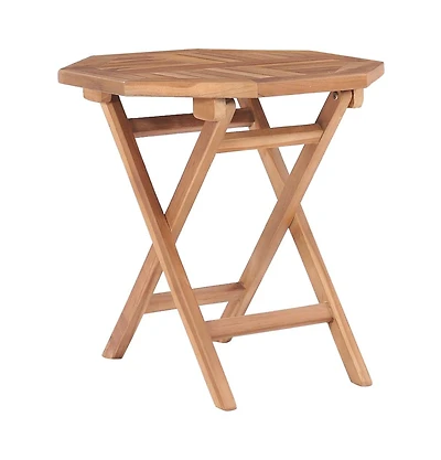 vidaXL Folding Patio Table 17.7"x17.7"x17.7" Solid Teak Wood