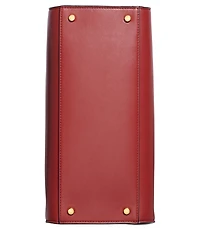 Donna Karan New York Plandome Chain Top Handle Leather Satchel