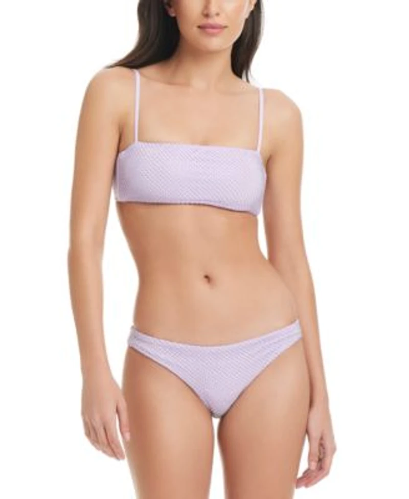 Red Carter Womens Straight Bikini Top Bikini Bottoms