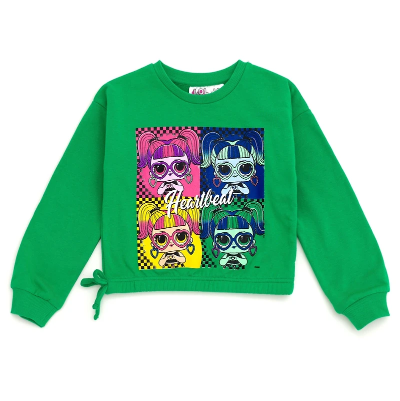 L.o.l. Surprise! Girls French Terry Sweatshirt and Leggings Outfit Set