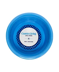 Country Living Set of 2 Coated Stainless Steel Heavy Dog Bowls – Ideal for Medium to Large Breeds 32oz