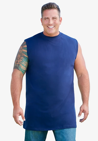 Boulder Creek Big & Tall by KingSize Longer-Length Heavyweight Muscle Tee