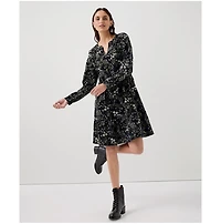 Pact Women's Organic Cotton Cafe Crepe Tiered Dress