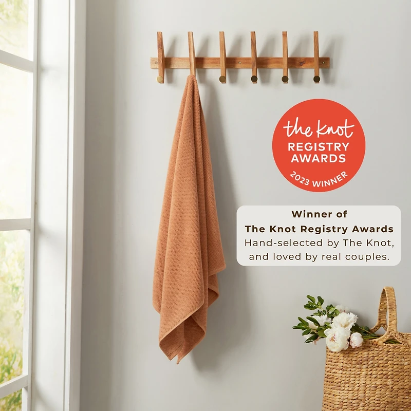 Linery & Co. Cotton Textured 6-Piece Bath Towel Set