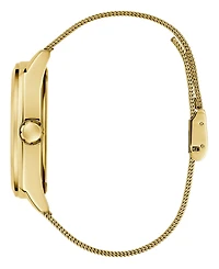 Guess Men's Analog Gold Tone Mesh Watch 43mm