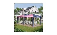 Slickblue 10' x 20' Pop-Up Canopy Party Tent with Netting for Bug-Free Events