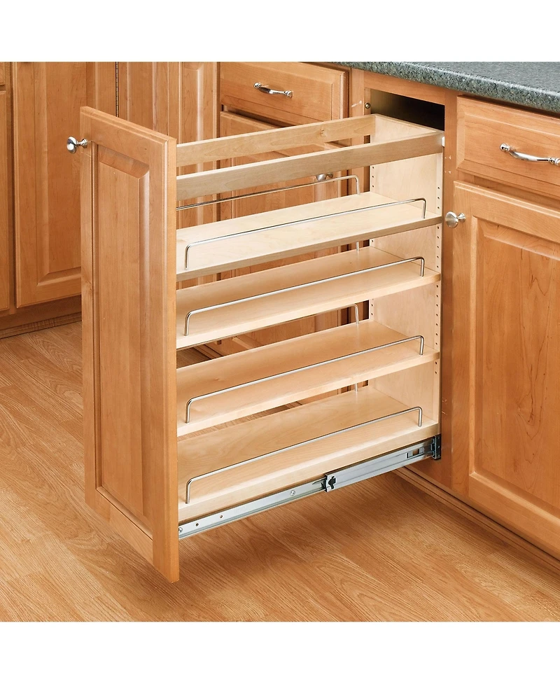 Rev-a-Shelf 6" Pullout Kitchen Cabinet Organizer Pantry Spice Rack, 448-bc-6C