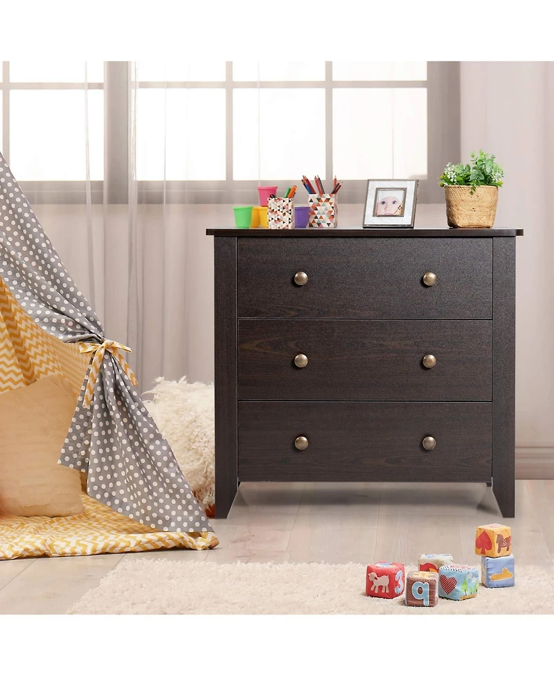 3 Drawer Dresser Chest of Drawers Bedside Table