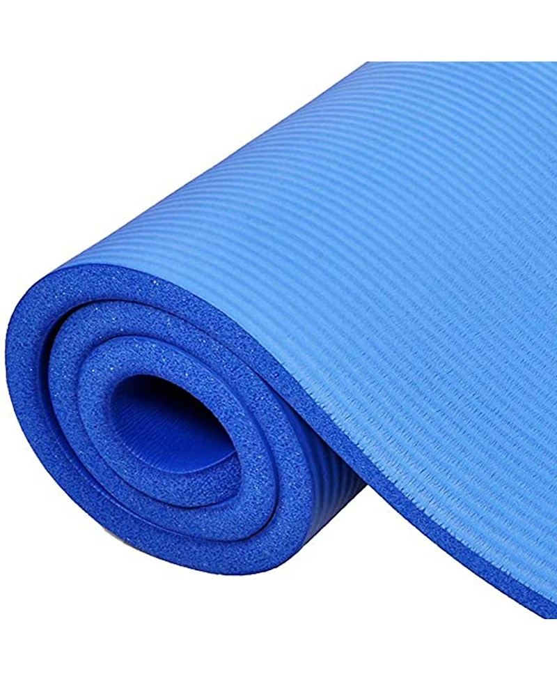 BalanceFrom Fitness BalanceFrom GoCloud 1" Extra Thick Exercise Yoga Mat with Carrying Strap