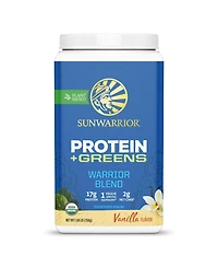 Sunwarrior Organic Warrior Blend Protein + Greens Powder, Plant-Based Protein, Vanilla, Sunwarrior, 750gm