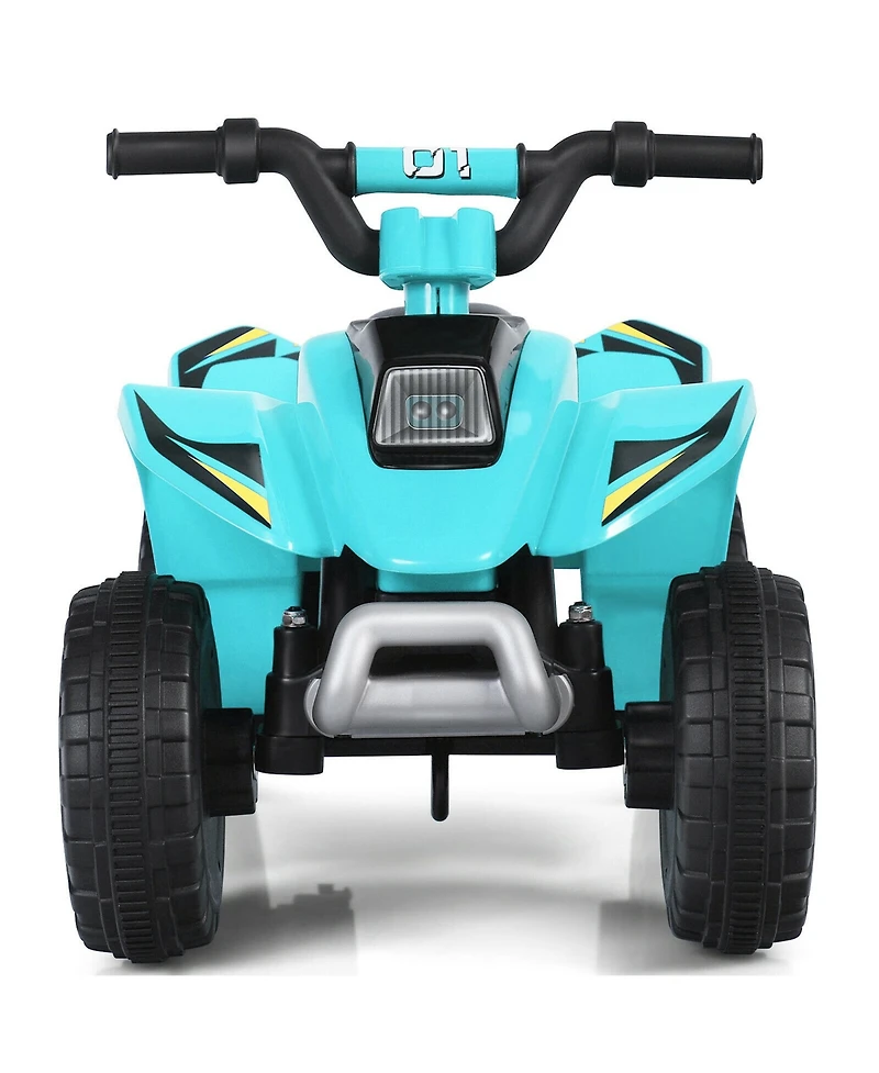 Gymax 6V Kids Electric Quad Atv 4 Wheels Ride On Toy Toddlers Forward & Reverse Red